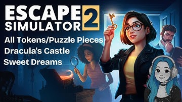 Escape Simulator 2 - All 8 Tokens Puzzle Pieces Dracula