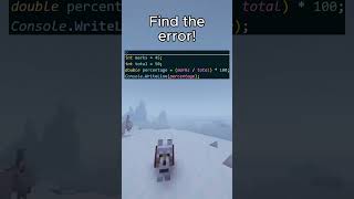 Can YOU find the error in this simple C# math? 🧐 #programming