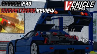 Roblox Vehicle Legends Ferrari F40 Competizione Review