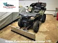 Kolpin 60" snow plow install on a 2018 Polaris Sportsman 570 ATV