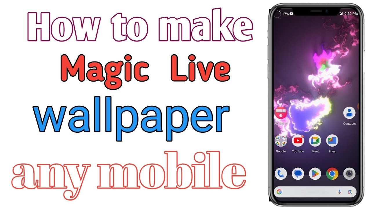 How to set Magic wallpaper any mobile home screen ll in Hindi video 