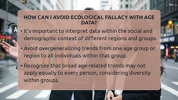How Can I Avoid Ecological Fallacy With Age Data? - Demographic Data Answers