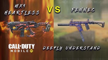 Compare Deeply MX9 Heartless Large Caliber and Fennec | Best MX9 Gunsmith CODM Season 7