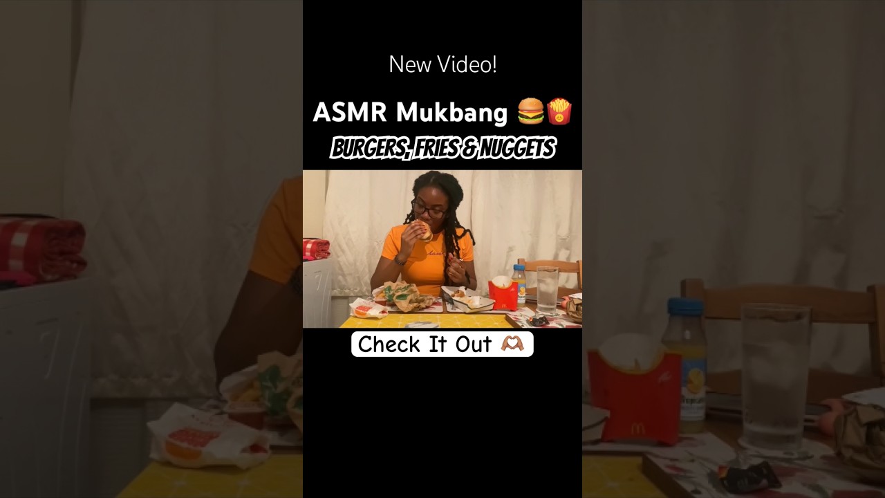 ASMR Eating 🍔😋🍟 