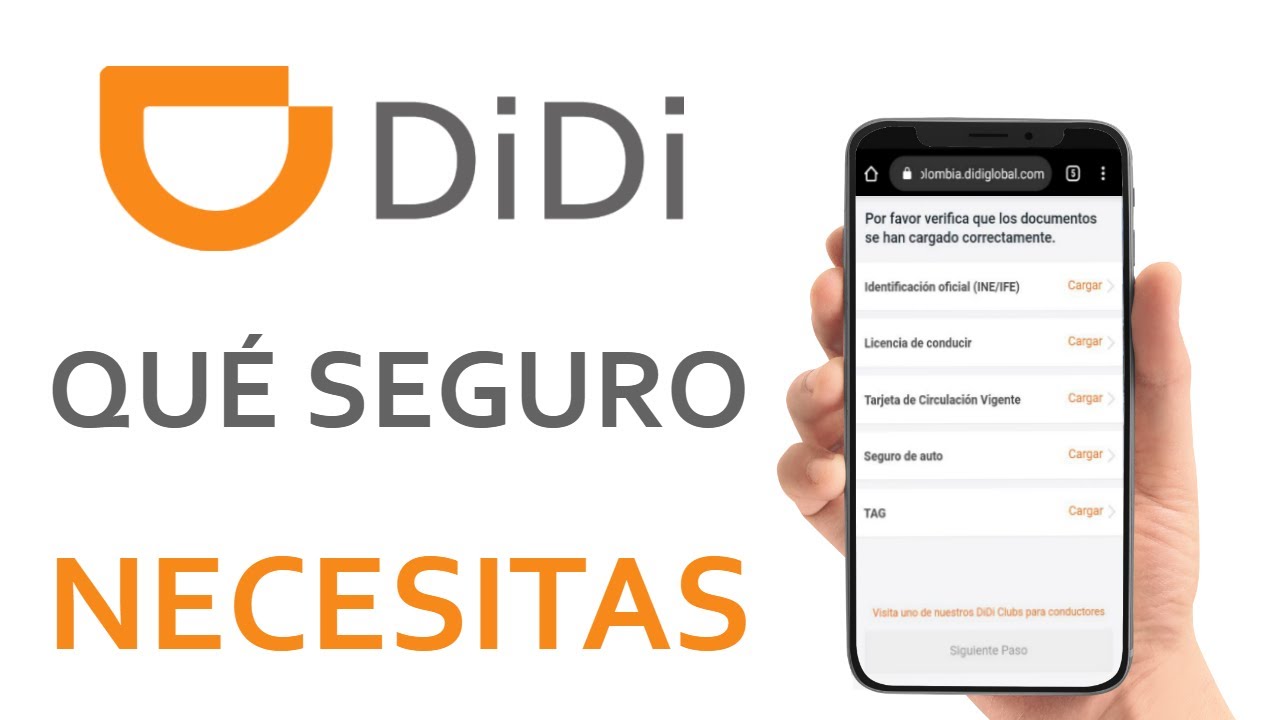 Qué Seguro Pide DIDI para Trabajar con Ellos YouTube