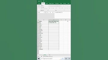 How to Put Bullet Points In MS Excel #shorts #excel #bulletpoints