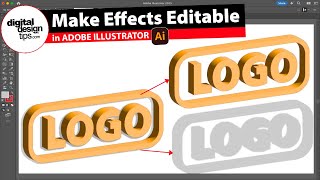 How to Flatten Effects in Illustrator (Expand Appearance Explained)