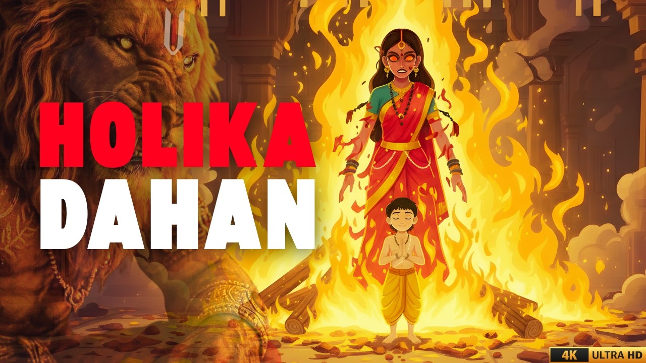 होलिका दहन की असली कहानी | Holika Dahan Real Story | 2D Animation 