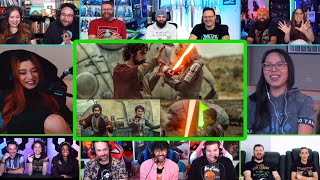 Youtubers React To Ezra \& Sabine Vs Shin Hati, Raiders \& Stormtroopers | AHSOKA Ep 7 Reaction Mashup