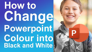 How to change PowerPoint colour into black and white