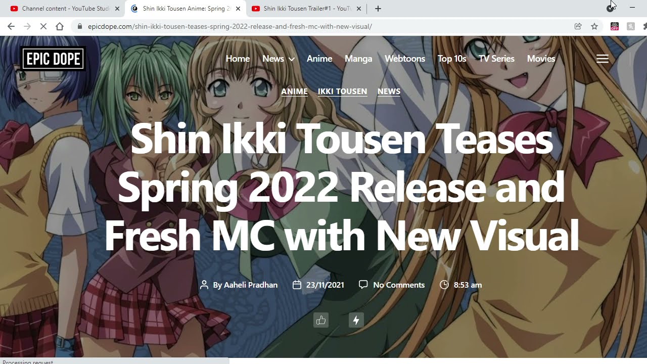 Shin Ikki Tousen ganha trailer e data de lançamento