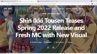 Shin IkkiTousen Anime Date Release Tease 