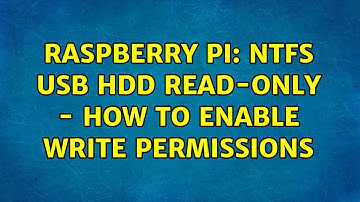 Raspberry Pi: NTFS USB HDD Read-Only - How to enable write permissions (2 Solutions!!)