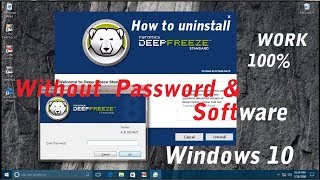 Uninstall Deep Freeze - How to Uninstall Deep Freeze Without Password  in Windows 10 ( Work 100% )