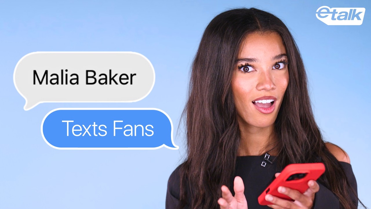 Malia Baker Texts Her Fans