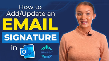 How To Add Or Update A Email Signature In Outlook