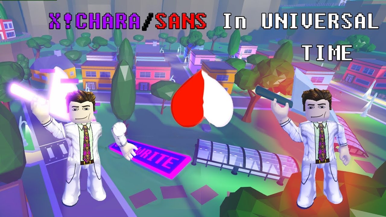 X Chara Sans Showcase A Universal Time Youtube - x event chara model roblox