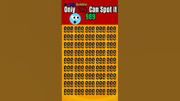 Dare you to you find 989? Test your eyes 👀”. #quiz  #shorts  #reels
