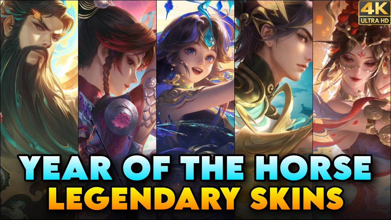 ALL 6 LUNAR NEW YEAR LEGENDARY SKINS | Year of The Horse | Honor of Kings