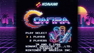 Contra(Gryzor) (NES) - Full Synthwave Remix Soundtrack 🎵 | Retrowave Mix by VGM Echoes