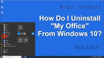 How Do I Uninstall "My Office" From Windows 10?