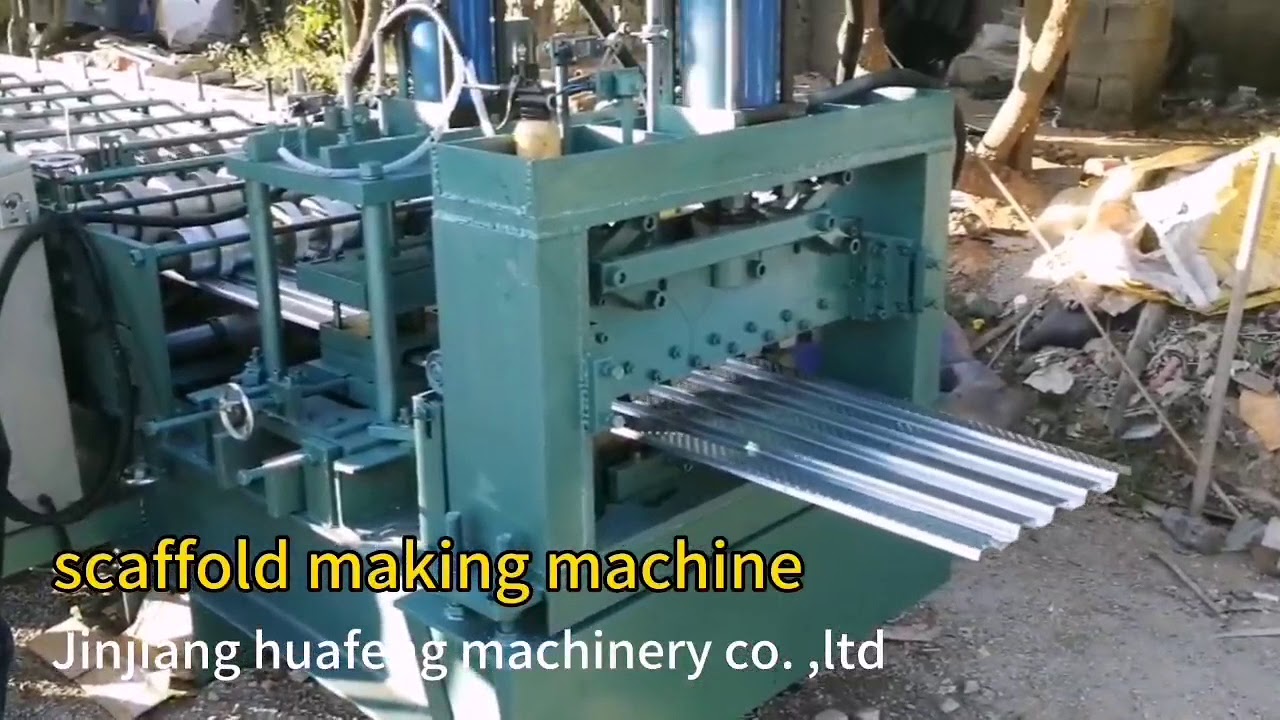 Scaffolding Walk Board Rollforming Machine Line, Scaffolding Walk Deck Production Line
