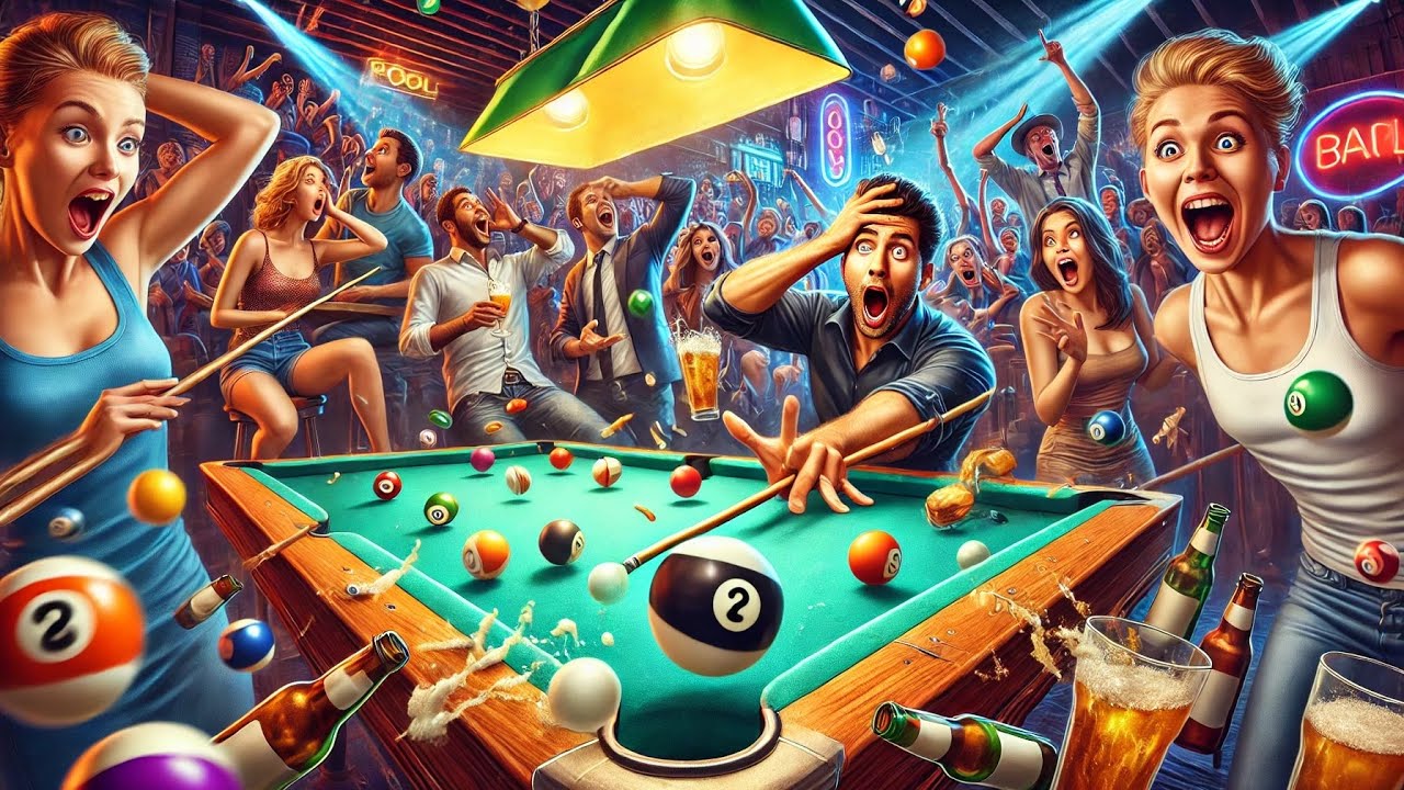 The Most Chaotic Pool Ball Match Ever - YouTube
