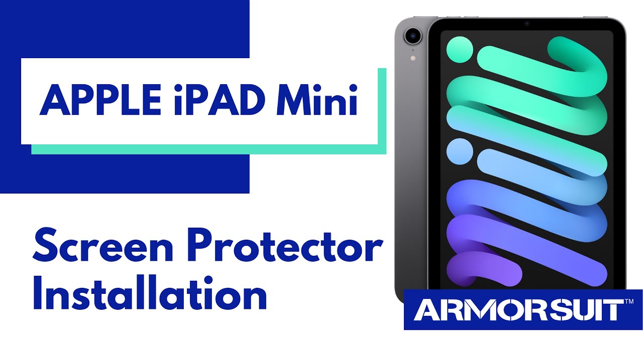 iPad Mini Screen Protector MilitaryShield Installation Video Instruction by ArmorSuit