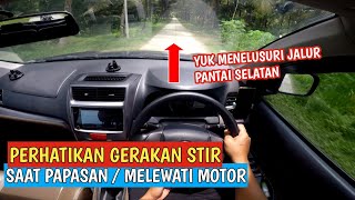 POV MENGEMUDI MOBIL MELEWATI JALAN SEMPIT MASUK PANTAI SIDAYU || BELAJAR MENGEMUDI MOBIL DARI NOL