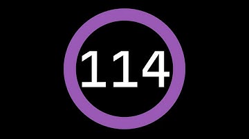 114-Second Countdown Timer - Dark Background + Circular Progress Bar + Ending Sound