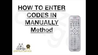 GE Universal Remote, 8 Devices How to setup your universal remote control for tv dvd sat aux amp aircon Chunghop
