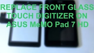 How to replace Glass Digitizer on Asus Memo Pad HD 7 - Crocfix - YouTube