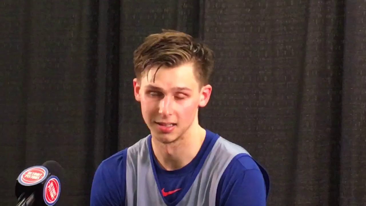 Michigan State’s Matt McQuaid works out for Pistons