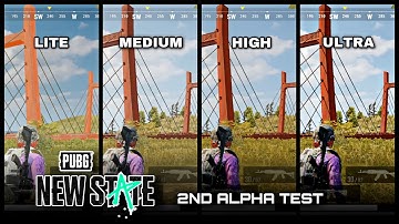 Graphics Comparison - PUBG: NEW STATE (Second Alpha Test - iOS)