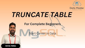 20. TRUNCATE TABLE | Introduction to MySQL