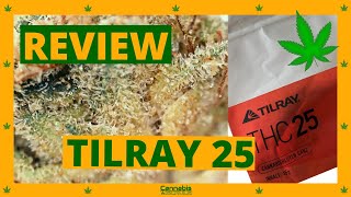 Medizinisches Cannabis Sorten Review Strain Test Tilray THC 25 mit Mikroskop Blueberry? Master Kush?