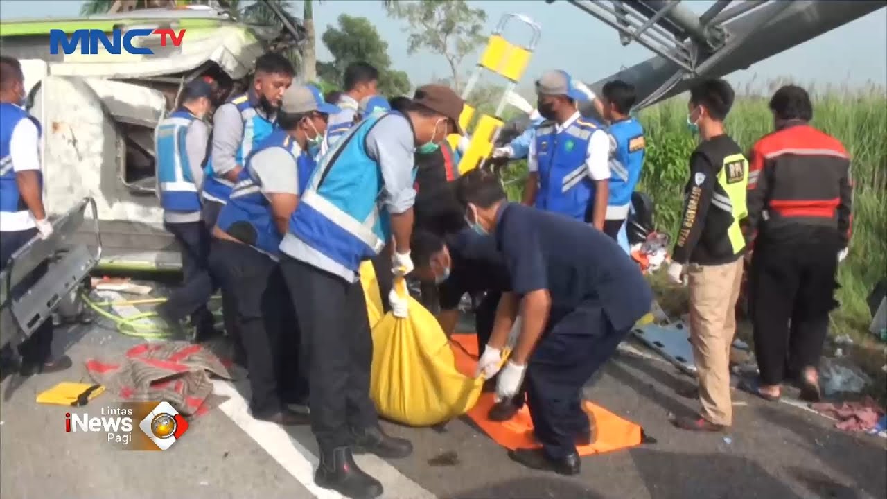 Kecelakaan Maut Bus Wisata di Tol Surabaya-Mojokerto, 14 Penumpang Tewas #LintasiNewsPagi 17/05