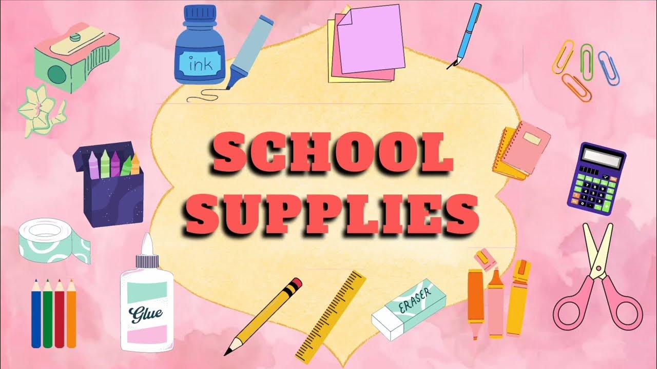 School supplies Eraser.... English vocabulary for kids Learn English