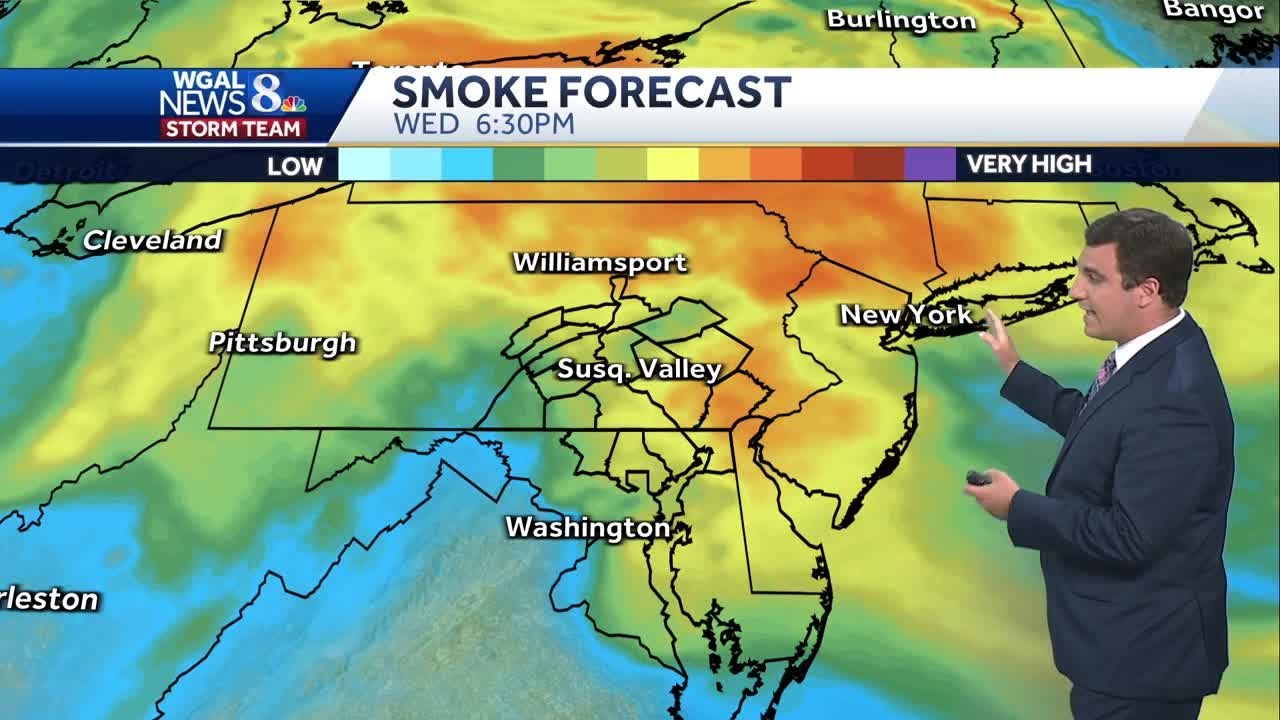 Hazy Sky & Isolated Showers Thursday - YouTube