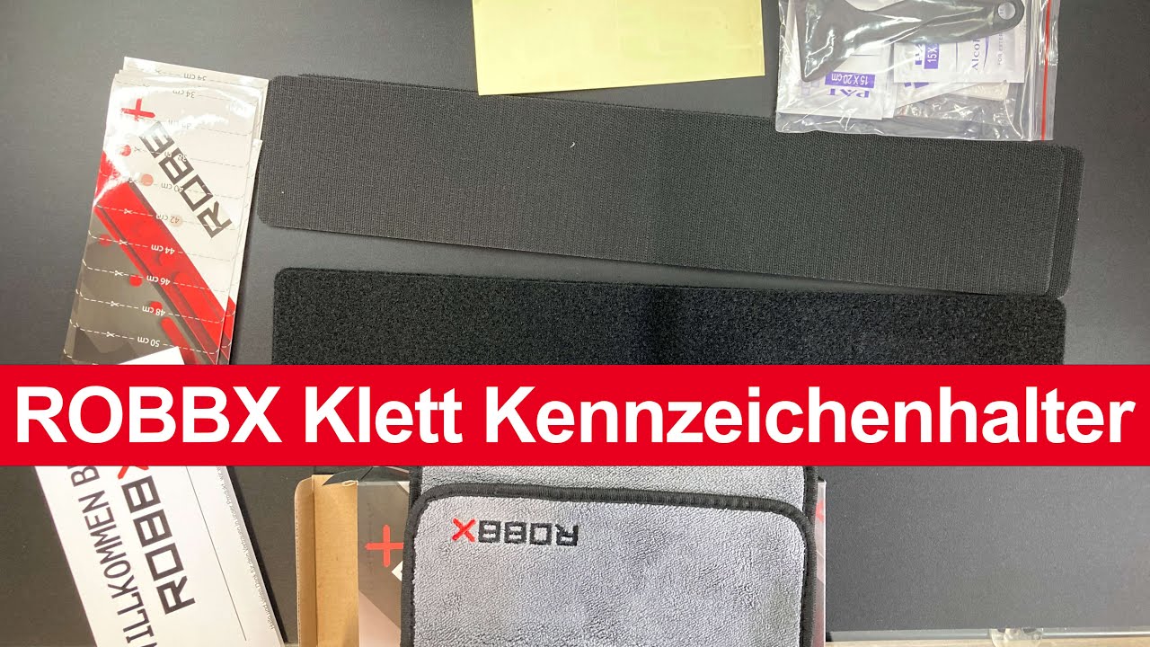 Klettmax® Kennzeichenhalter Rahmenlos, Klett Edition