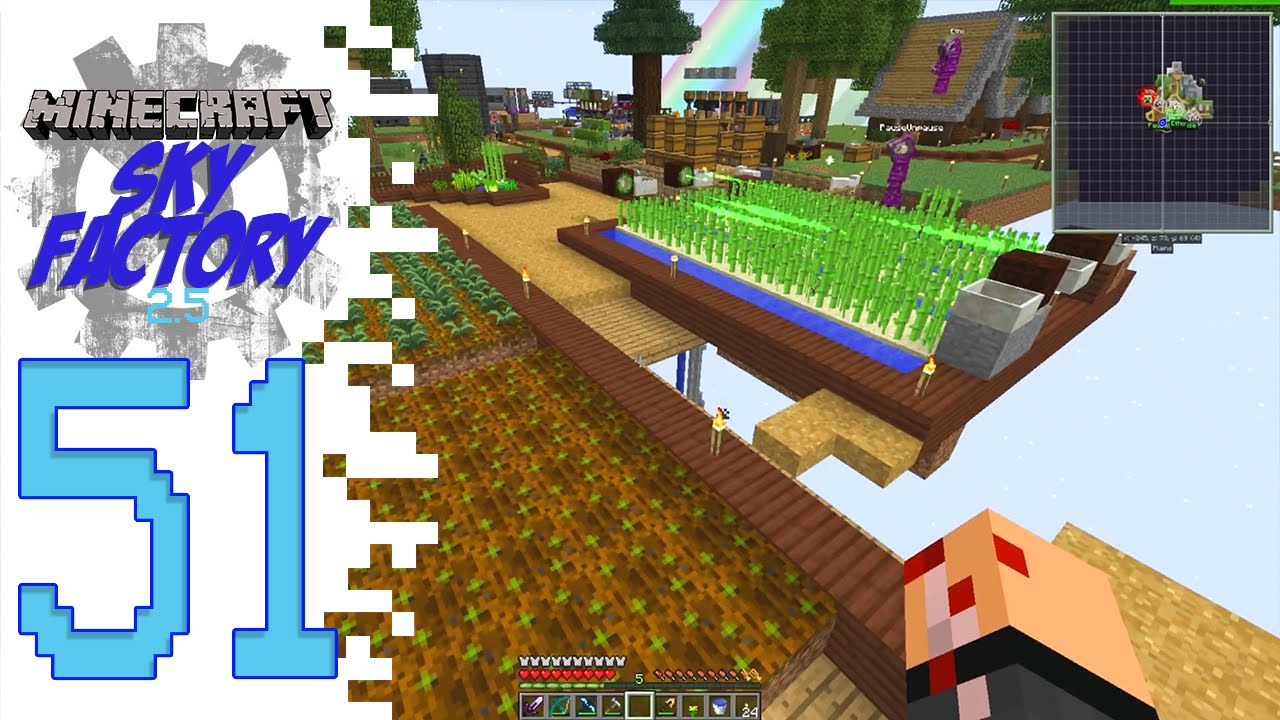Sky Factory 2.5 (Modded Minecraft) - EP51 - Cane Farm! pause challenge