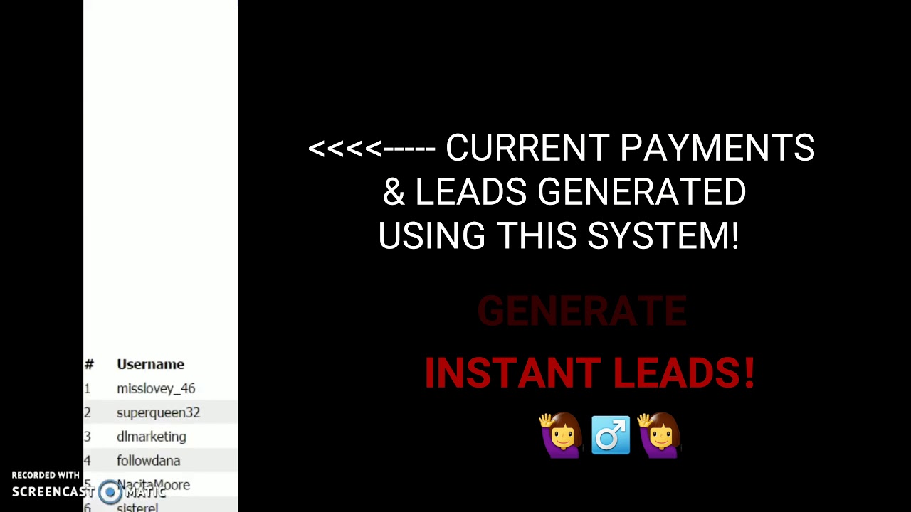 INSTANT LEADS & INCOME 2018