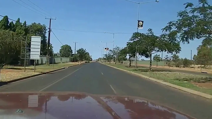 Driving Through Tennant Creek and down the Stuart Hwy NT Australia