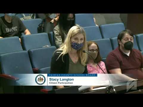 FCPS School Board Meeting-Woman Silenced After Reading Pornographic Book From School's Own Library