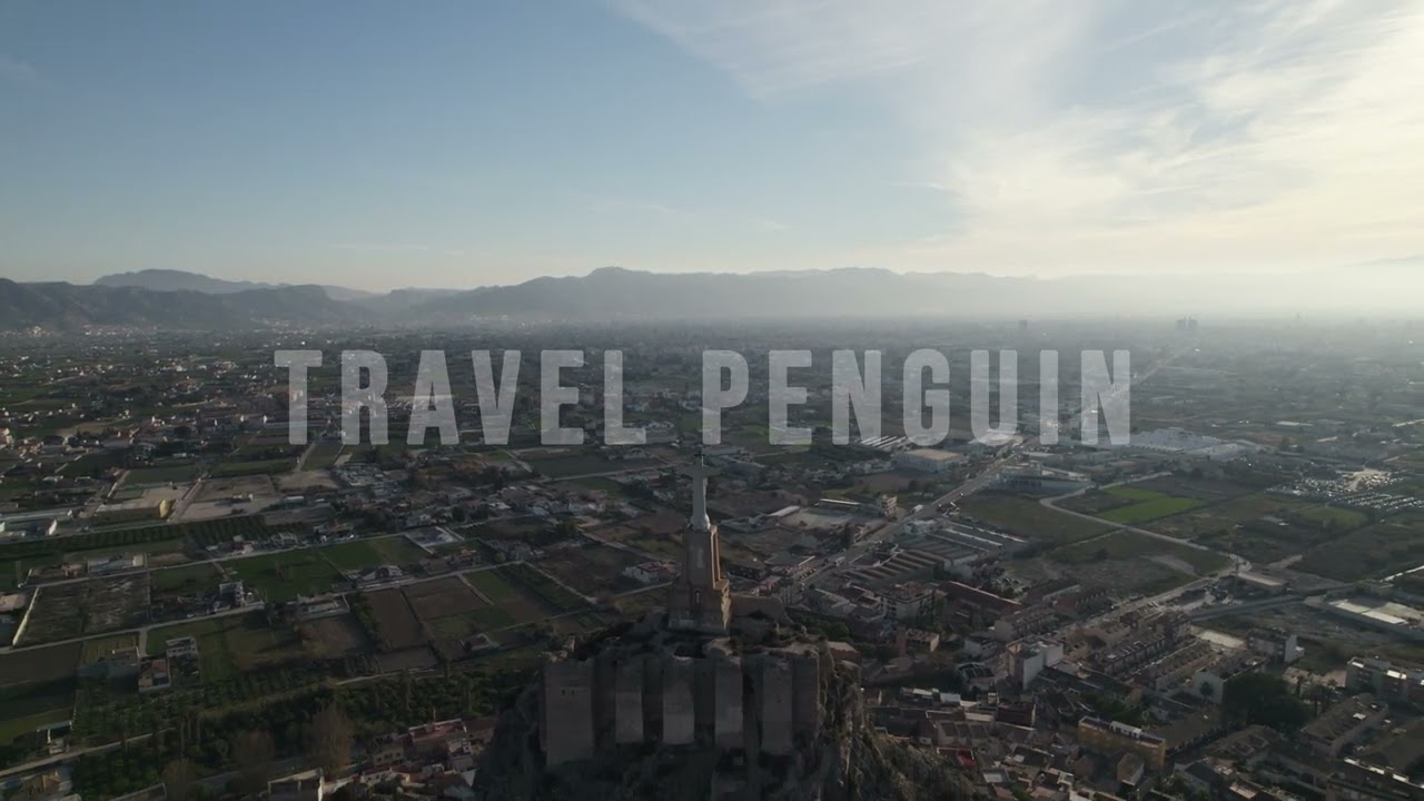Spain 🇪🇸 Murcia, Christ of Monteagudo [4K] Drone Stock Footage 2