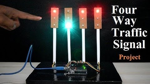 Four Way Traffic Light Project, Science Project, Traffic Light Controller Project