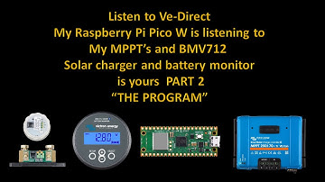 Ve-direct reader pt2.  My python program, Victron battery monitor, mppt data collection Pico UART
