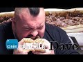 Eddie 'The Beast' Hall DESTROYS the 5 pound Philly Cheesesteak Challenge | Eddie Eats America