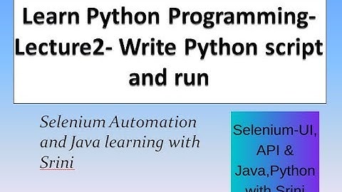 How to write Python Program in eclipse