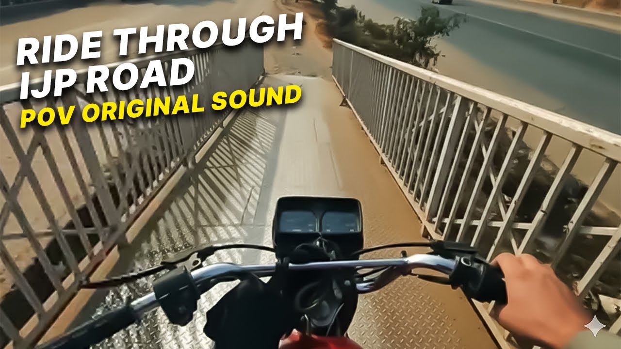 Original POV Ride Through IJP Road on Honda CG125😱